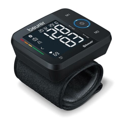beurer bc 54 bluetooth wrist blood pressure monitor side