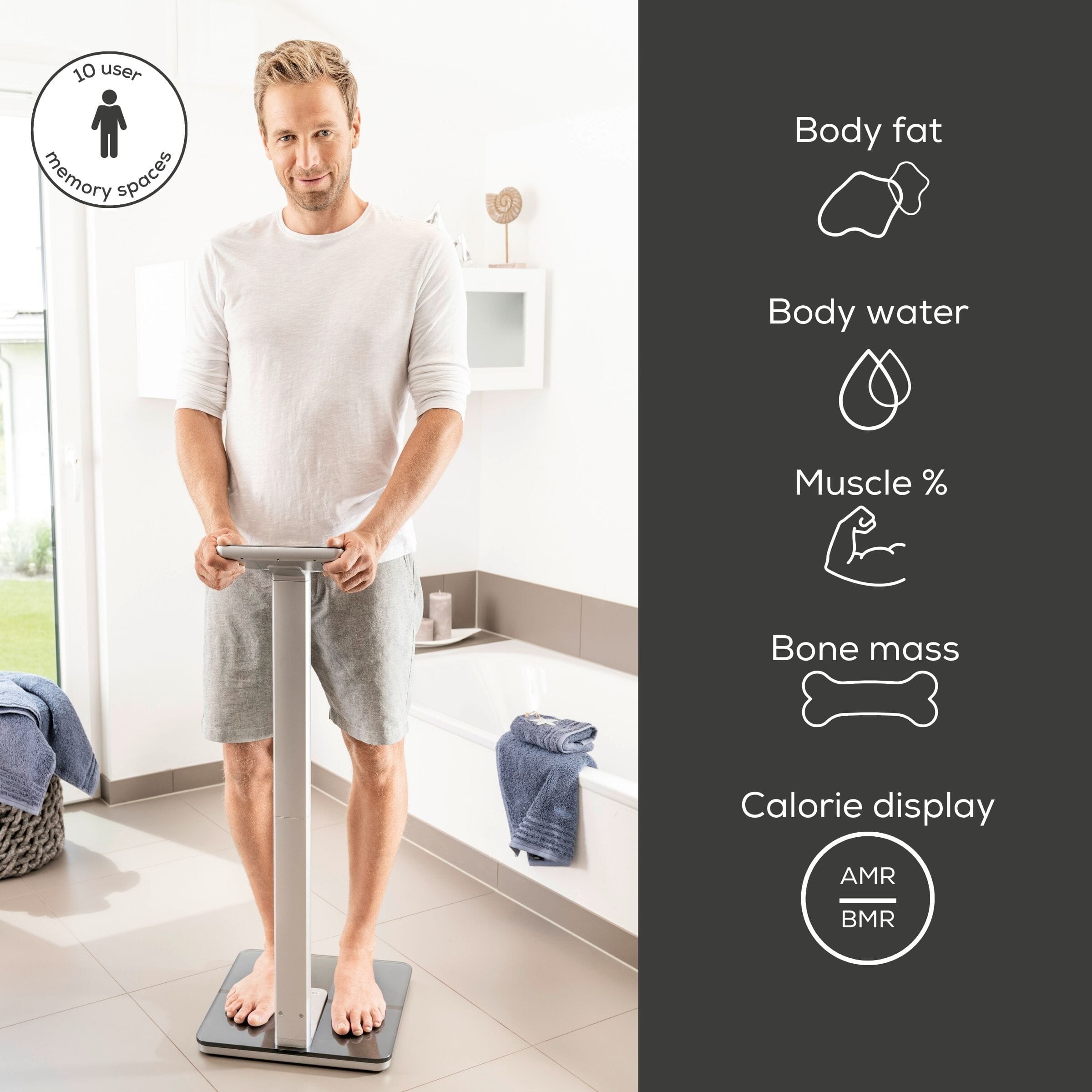 beurer bf1000 bathroom scales what is measured