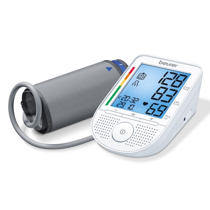 beurer bm49 talking upper arm blood pressure monitor
