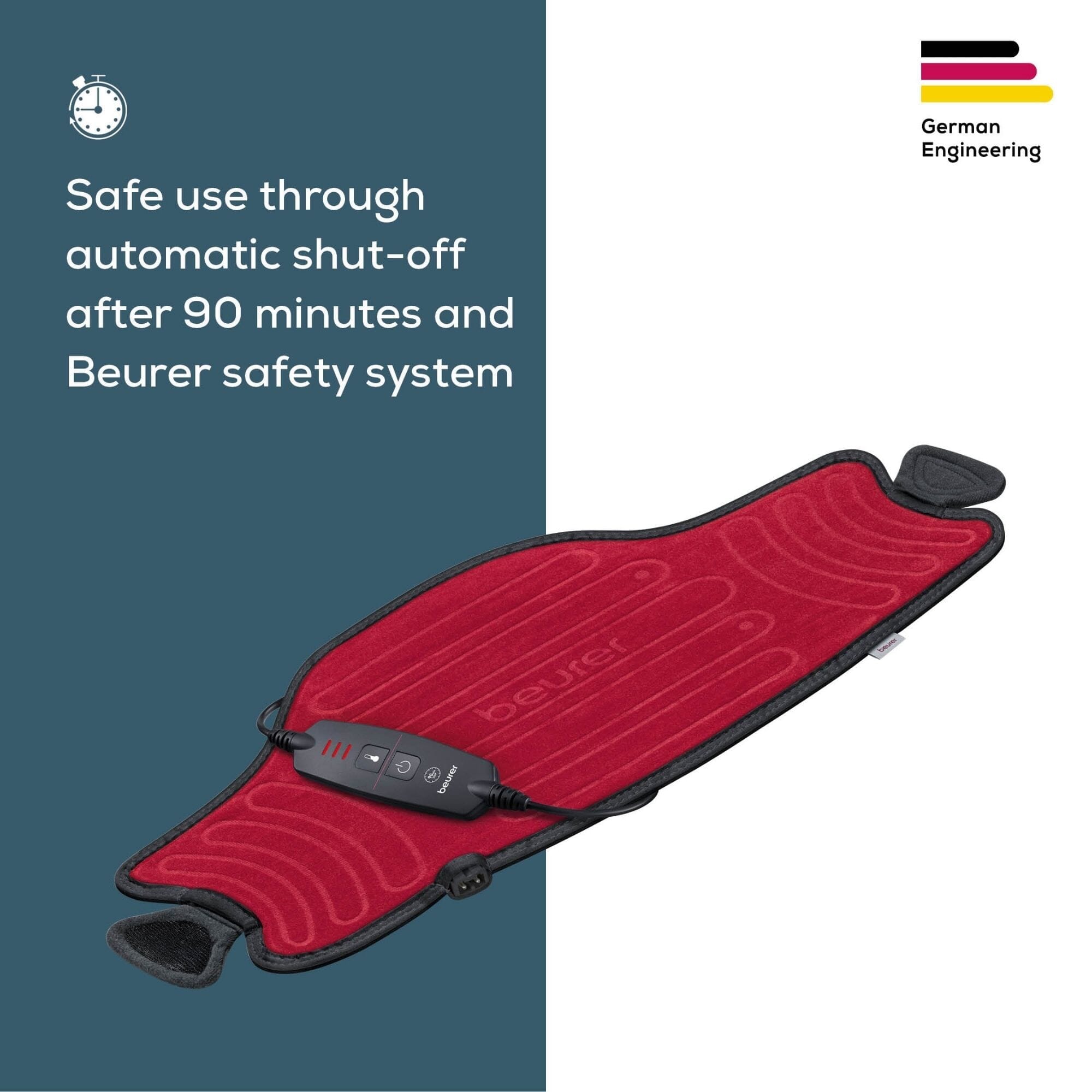beurer easy fix multifunctional heat pad auto switch off