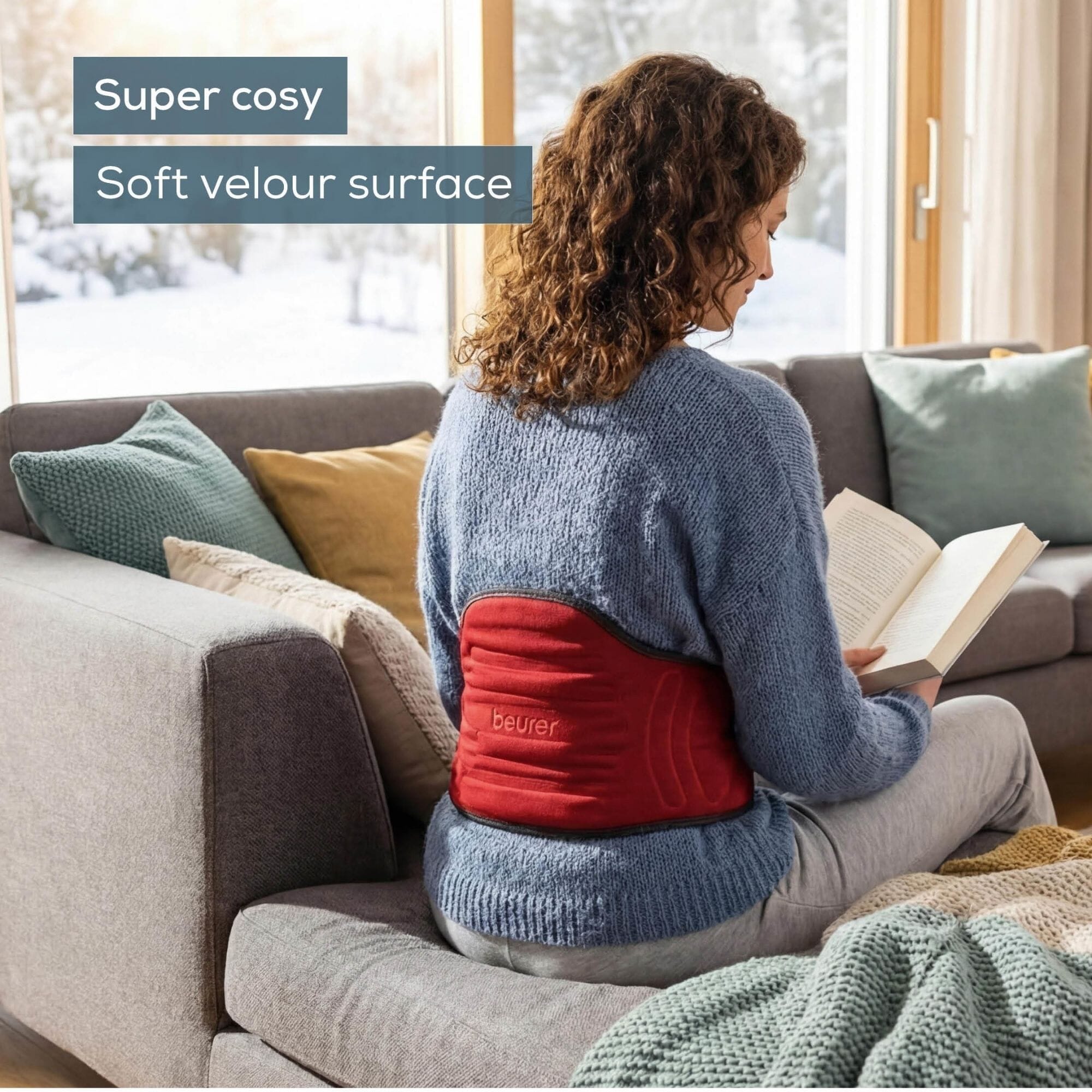 beurer easy fix multifunctional heat pad super soft