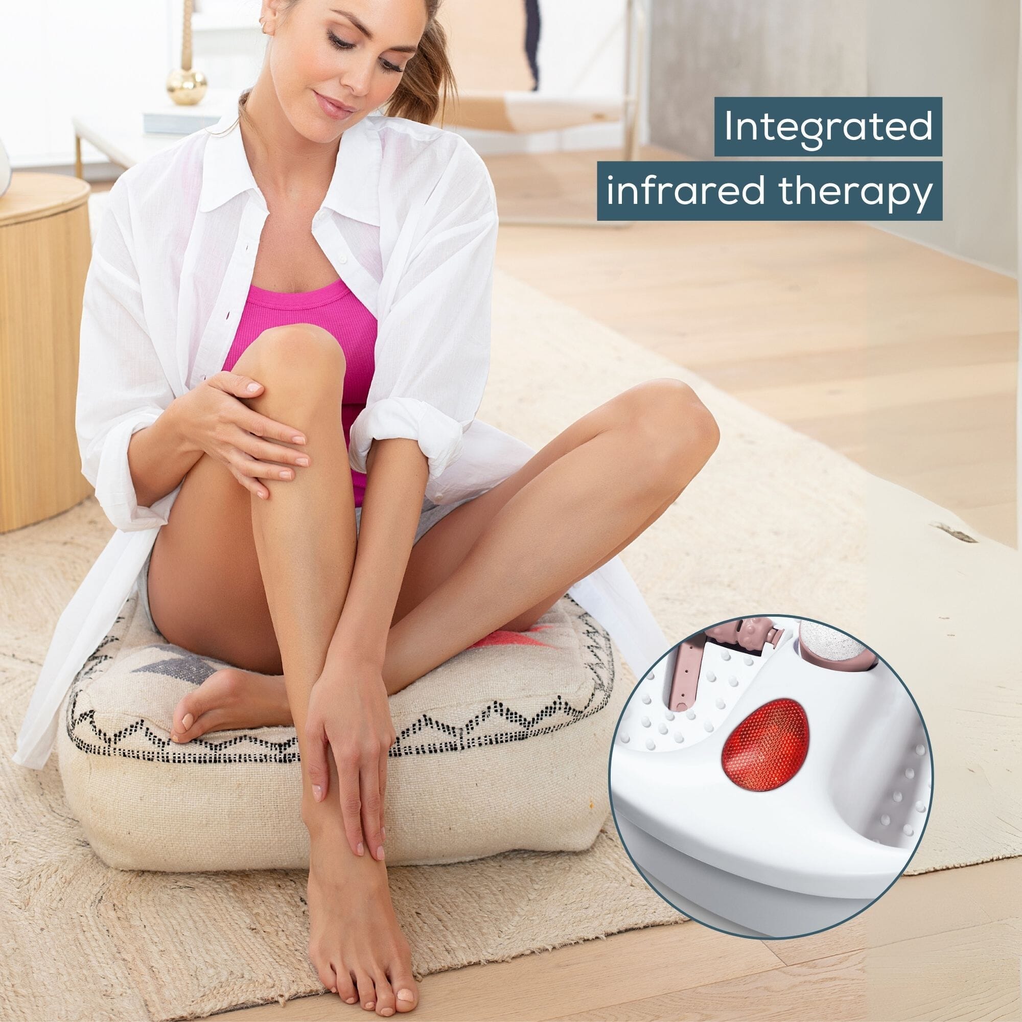 beurer fb20 massaging footbath infrared therapy