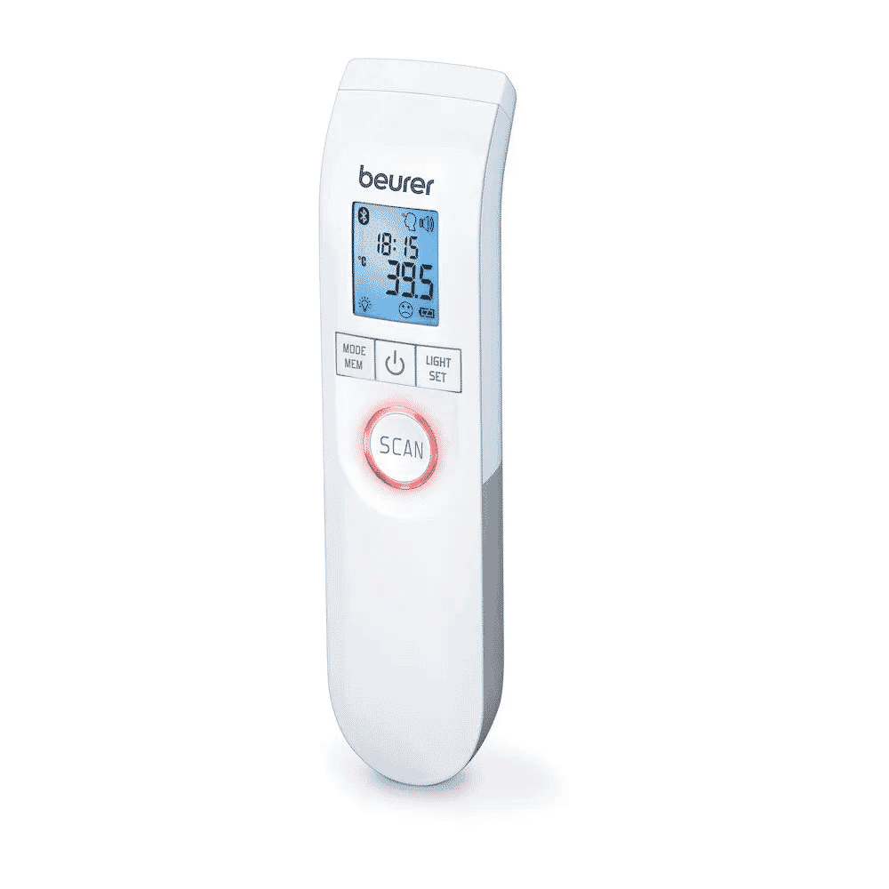 beurer ft95 non contact thermometer showing red