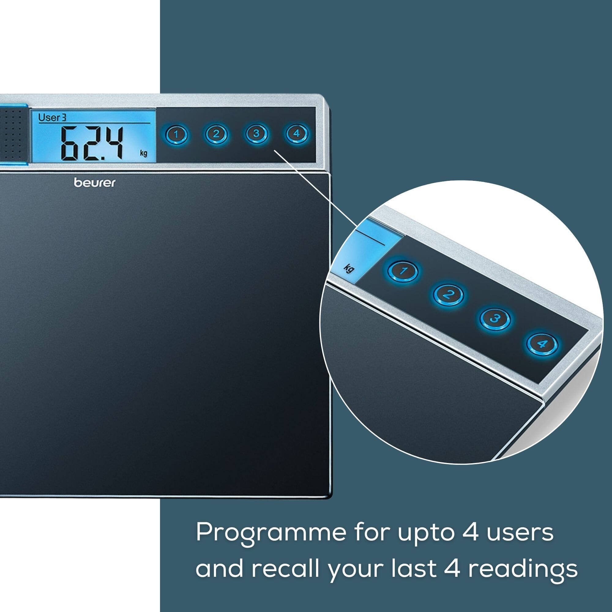 beurer gs39 talking bathroom scales 4 users