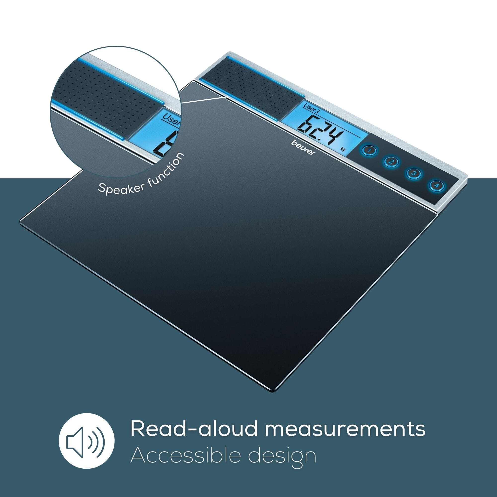 beurer gs39 talking bathroom scales read aloud