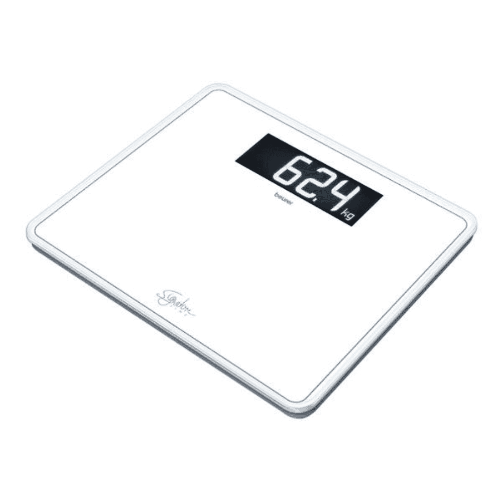 beurer gs410 easy read digital bathroom scales white
