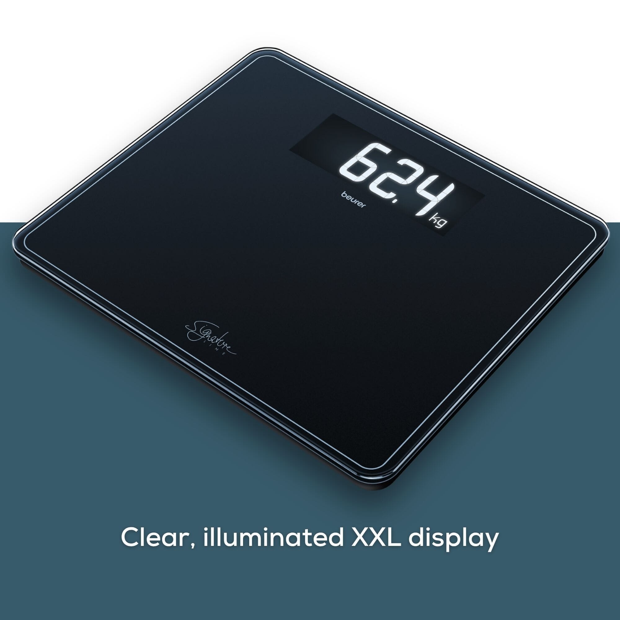 beurer gs410 easy read digital bathroom scales xxl display