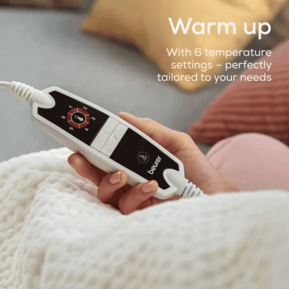 beurer heated throw helsinki 6 settings