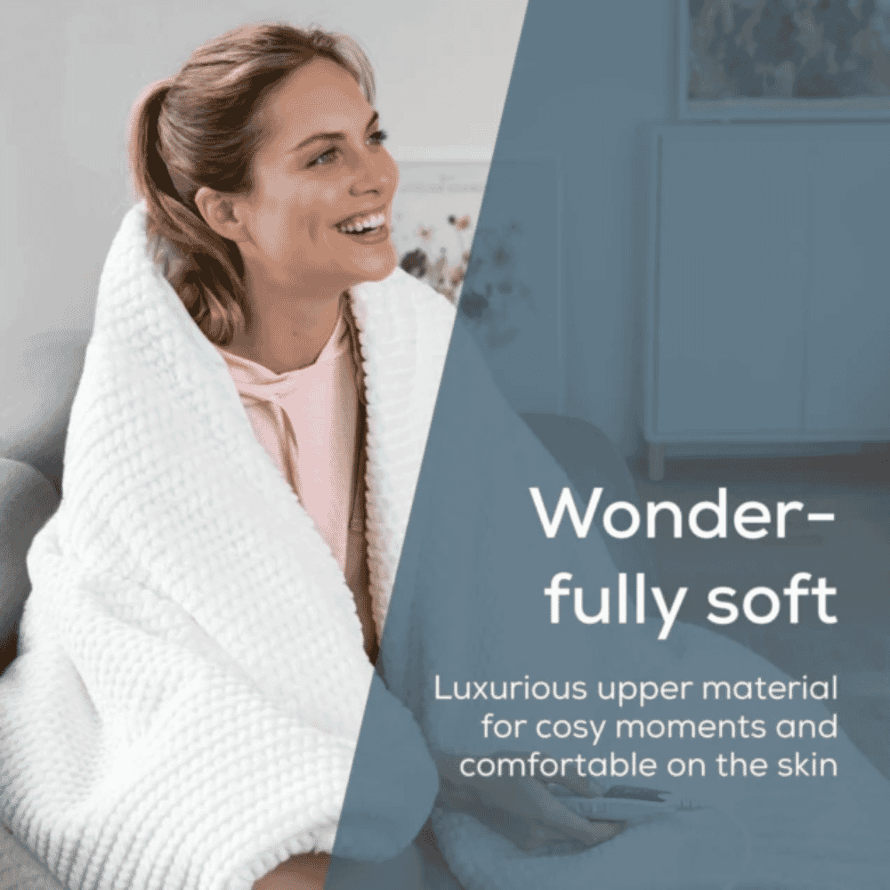 beurer heated throw helsinki soft