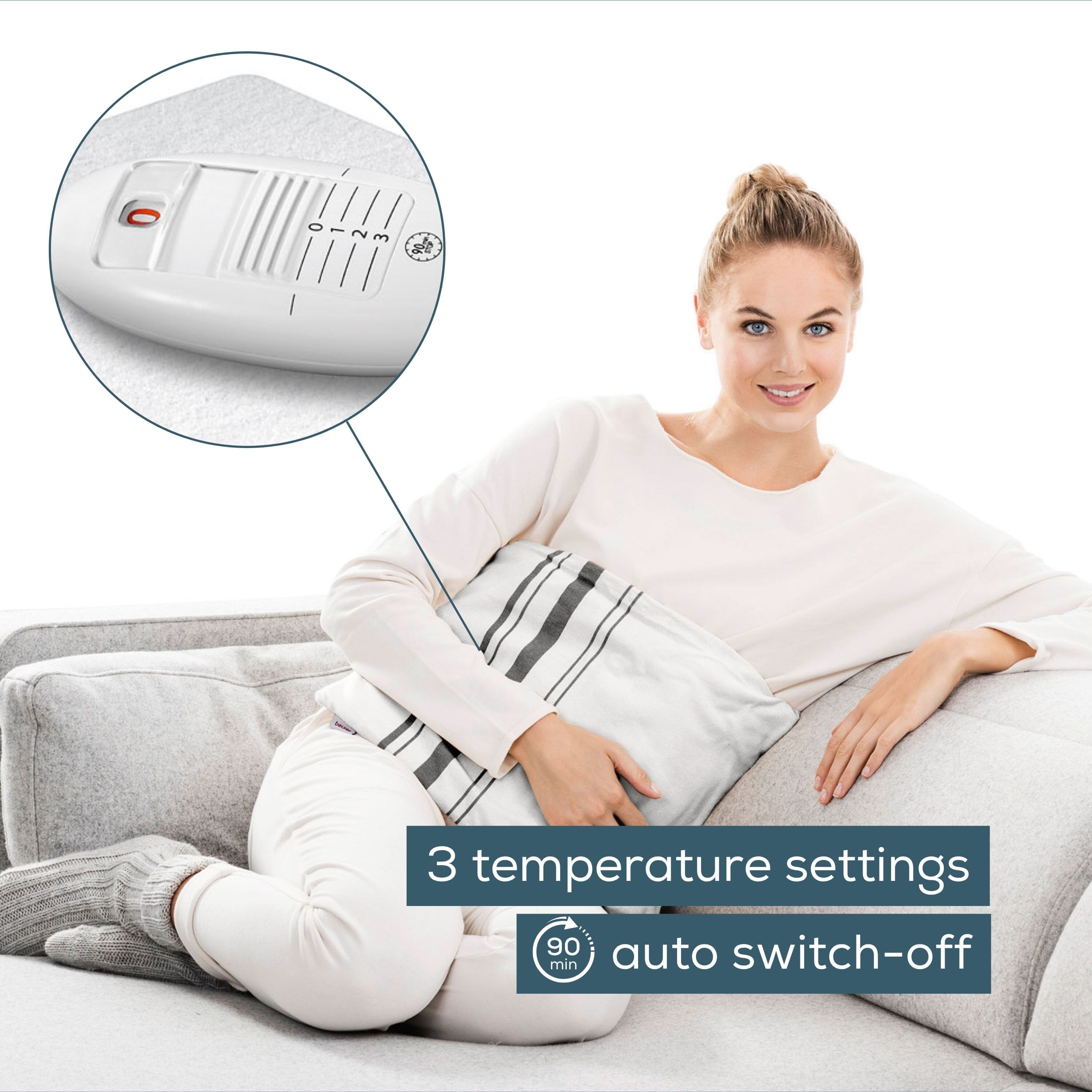 beurer hk25 electric heat pad auto switch off