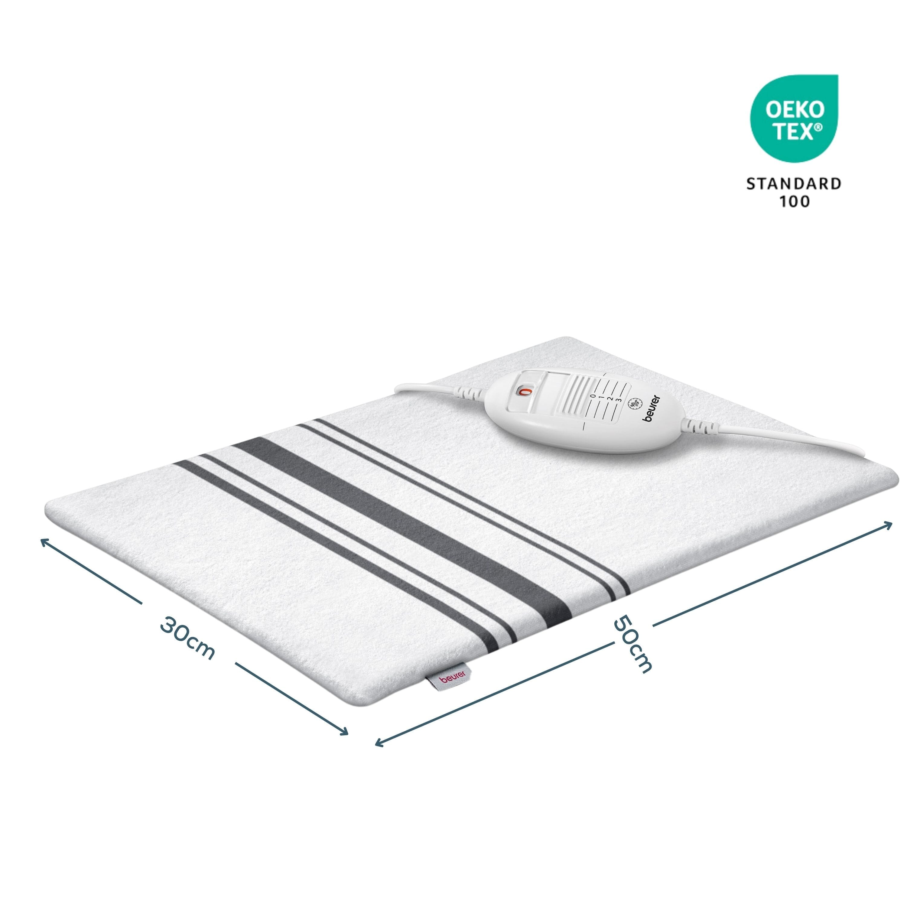 beurer hk25 electric heat pad dimensions