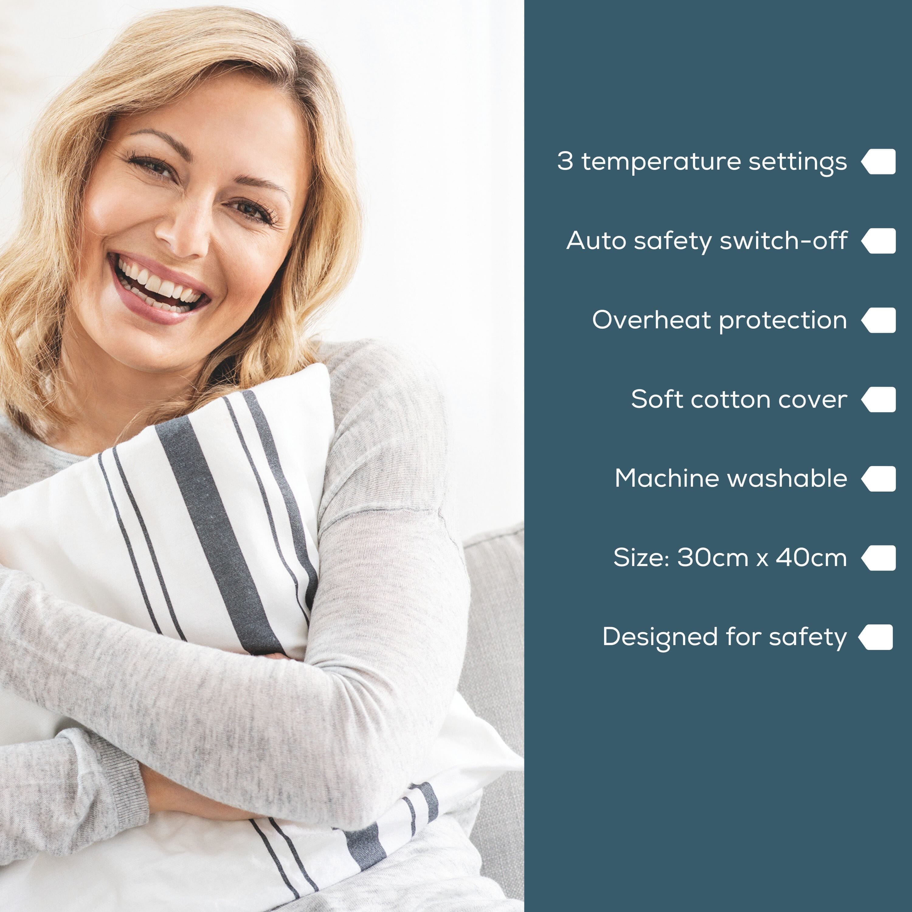 beurer hk25 electric heat pad key features