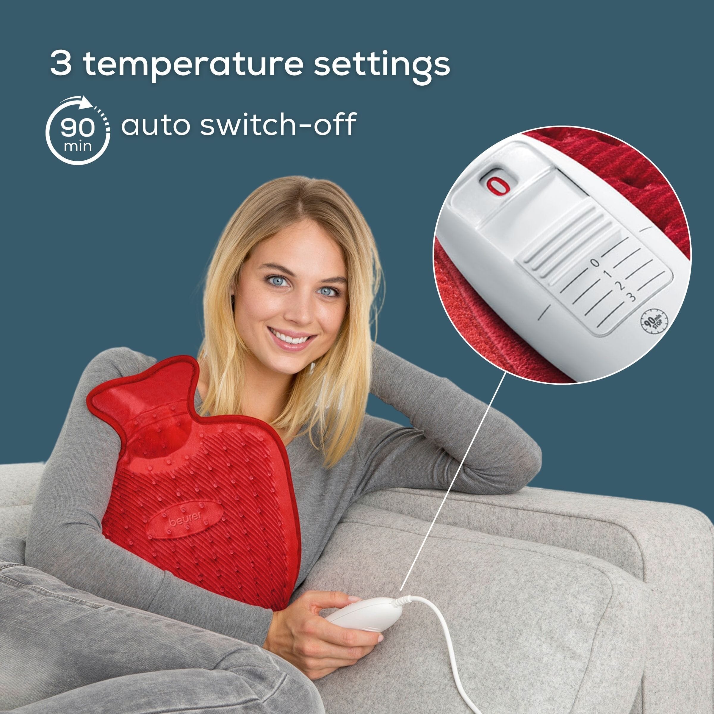 beurer hk44 electric heat pad auto switch off