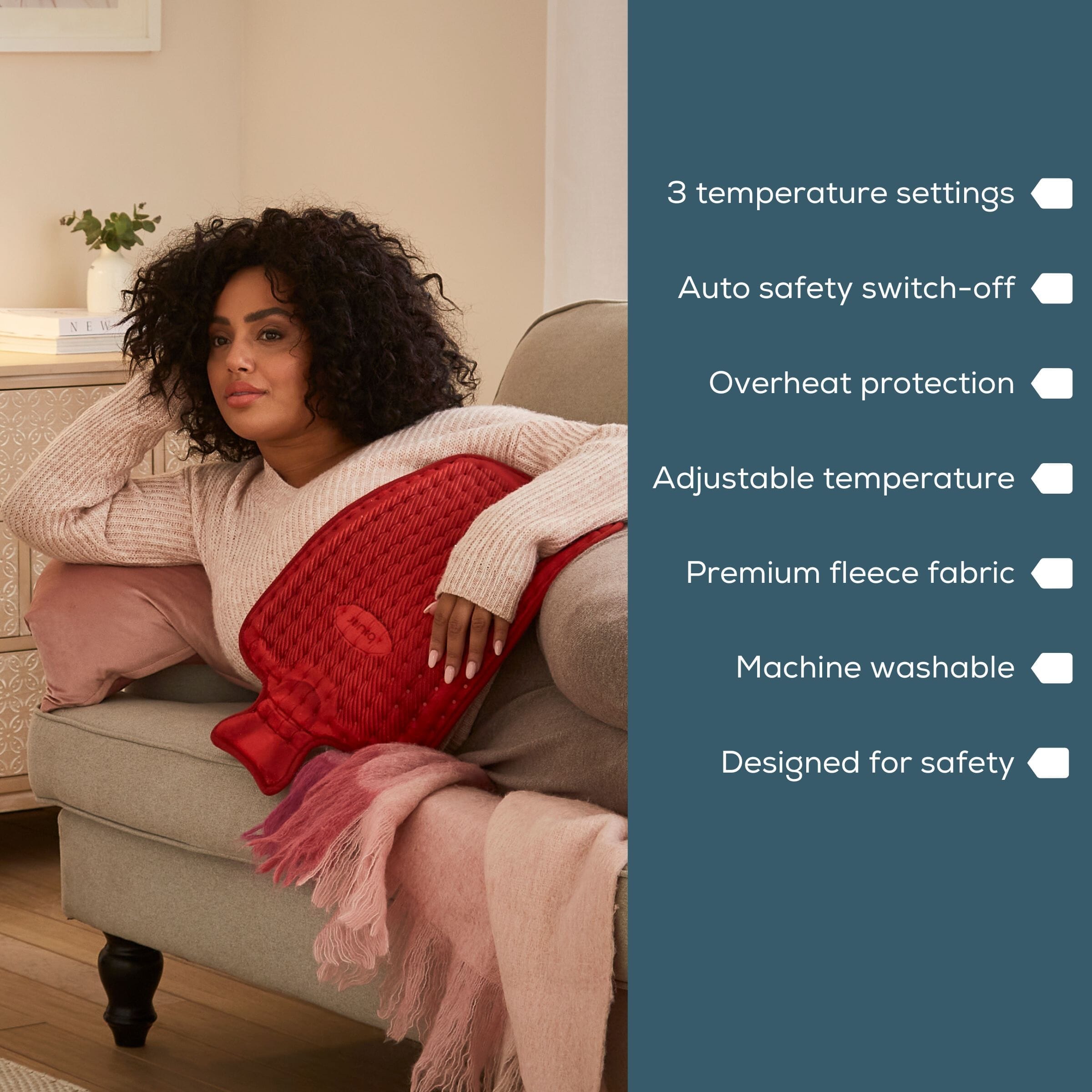 beurer hk44 electric heat pad key features