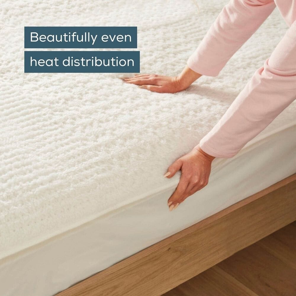 beurer indulgence fitted heated mattress cover even heat