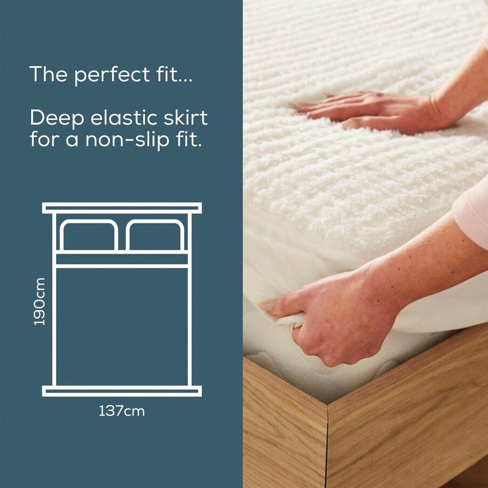 beurer indulgence fitted heated mattress cover with dual control double dimensions