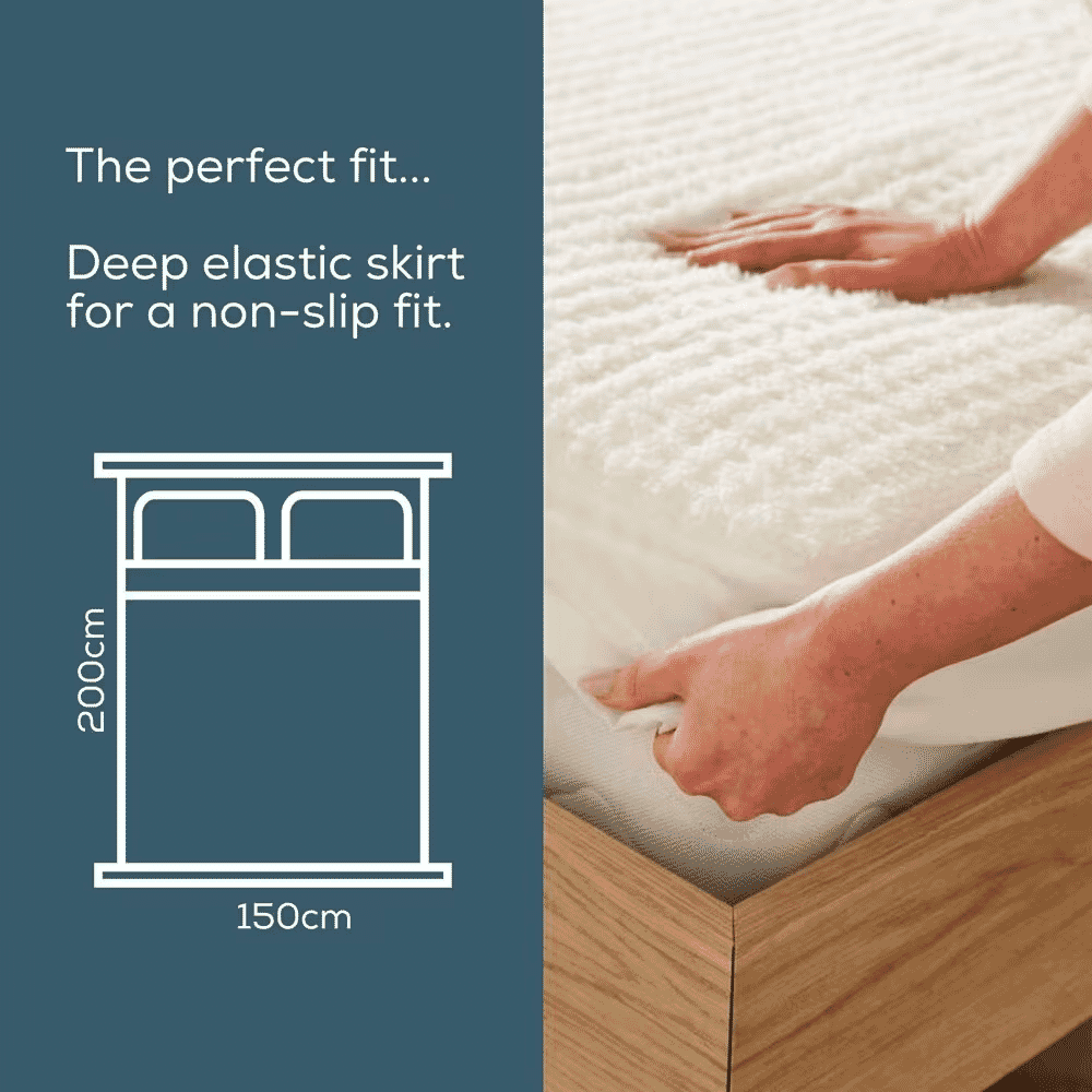beurer indulgence fitted heated mattress cover with dual control king size dimensions
