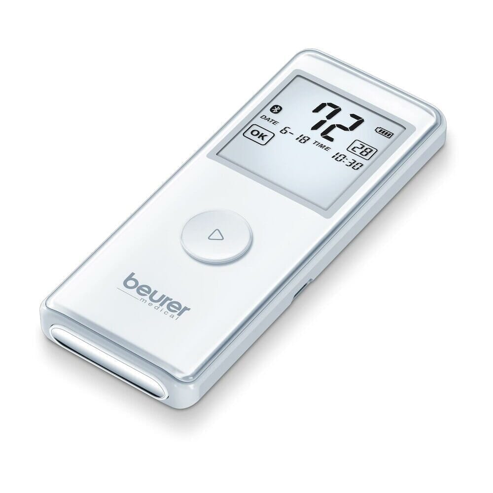 beurer me90 wireless personal ecg monitor at angle