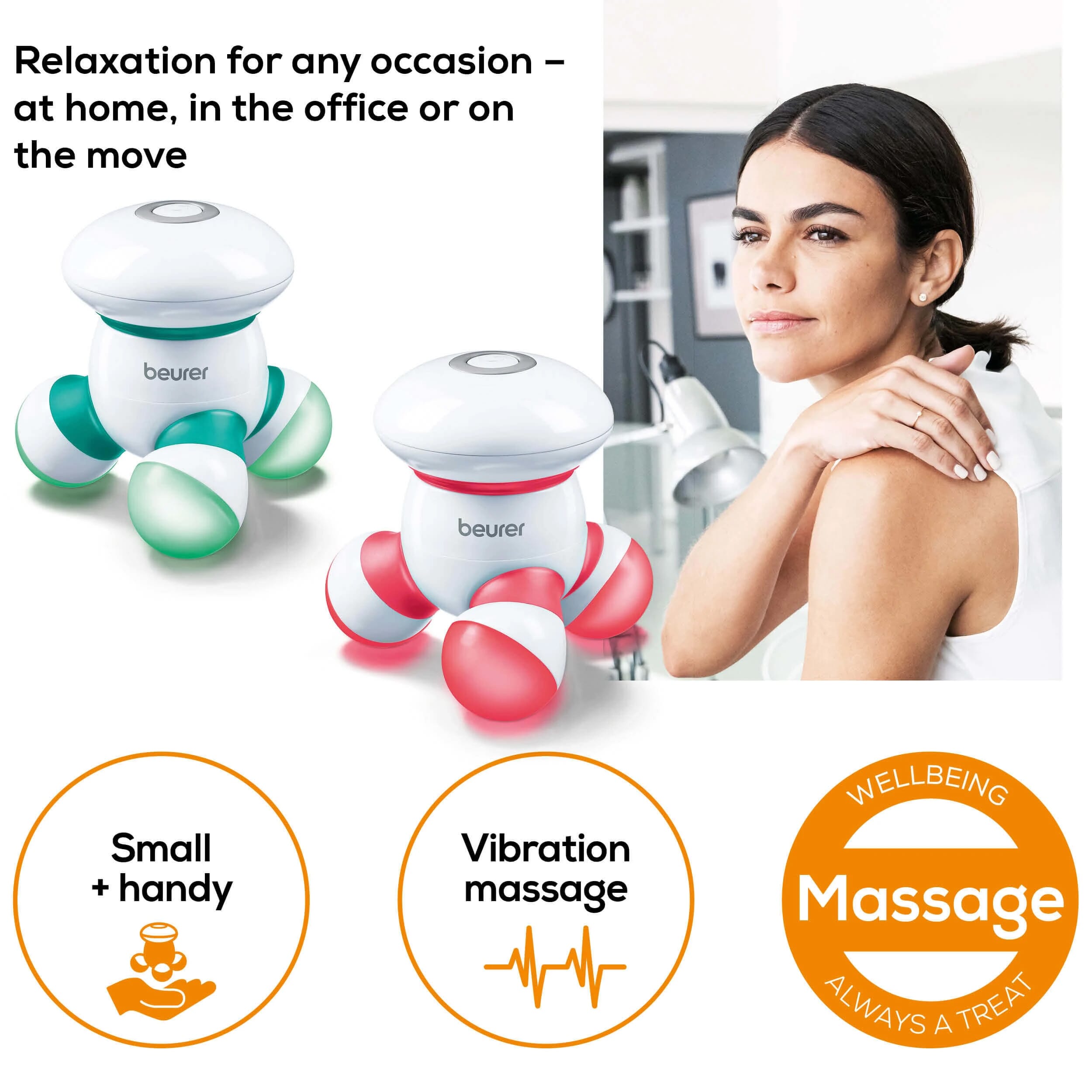 Beurer MG 16 Mini Massager - Red from Essential Aids