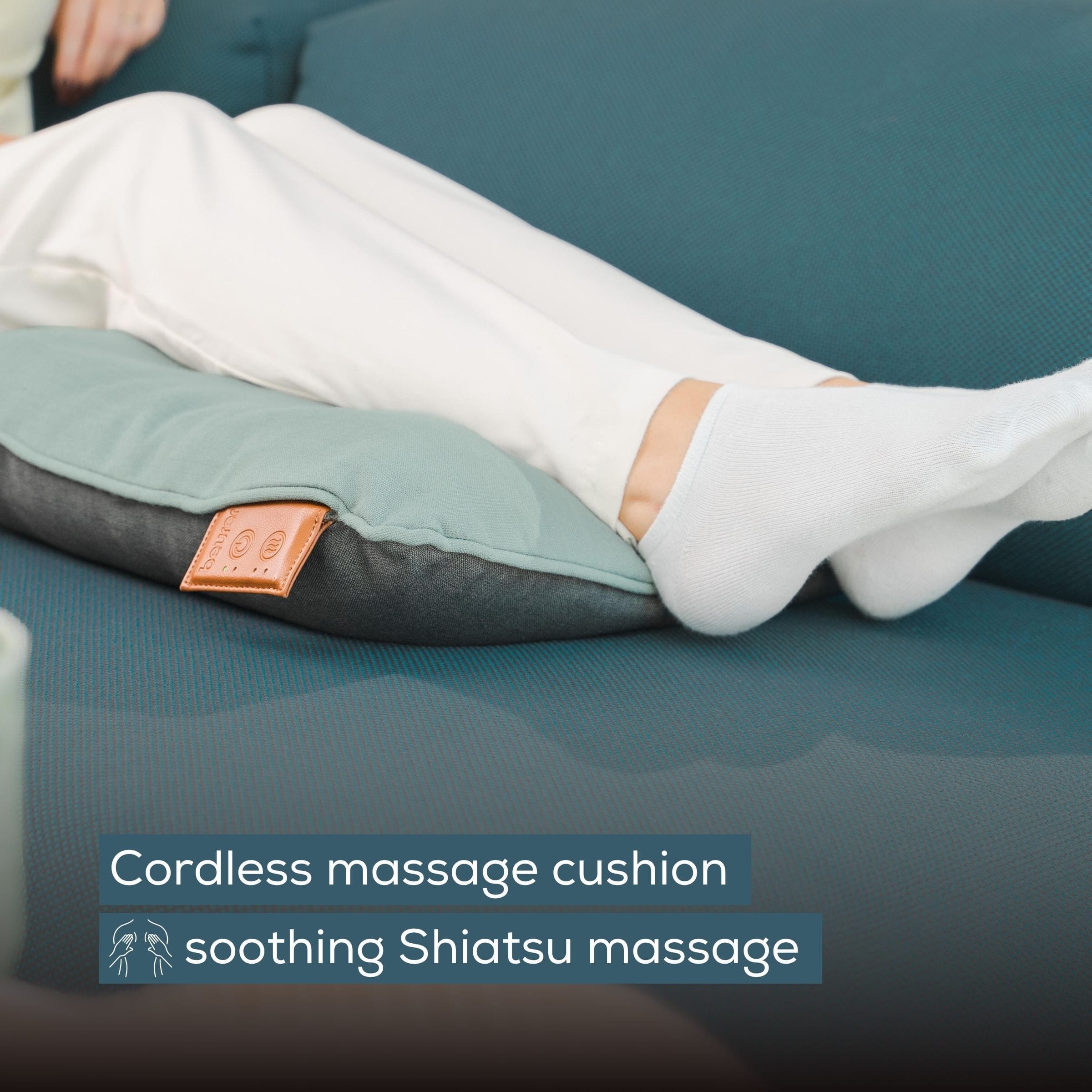 beurer mg139 heated shiatsu massage cushion cordless