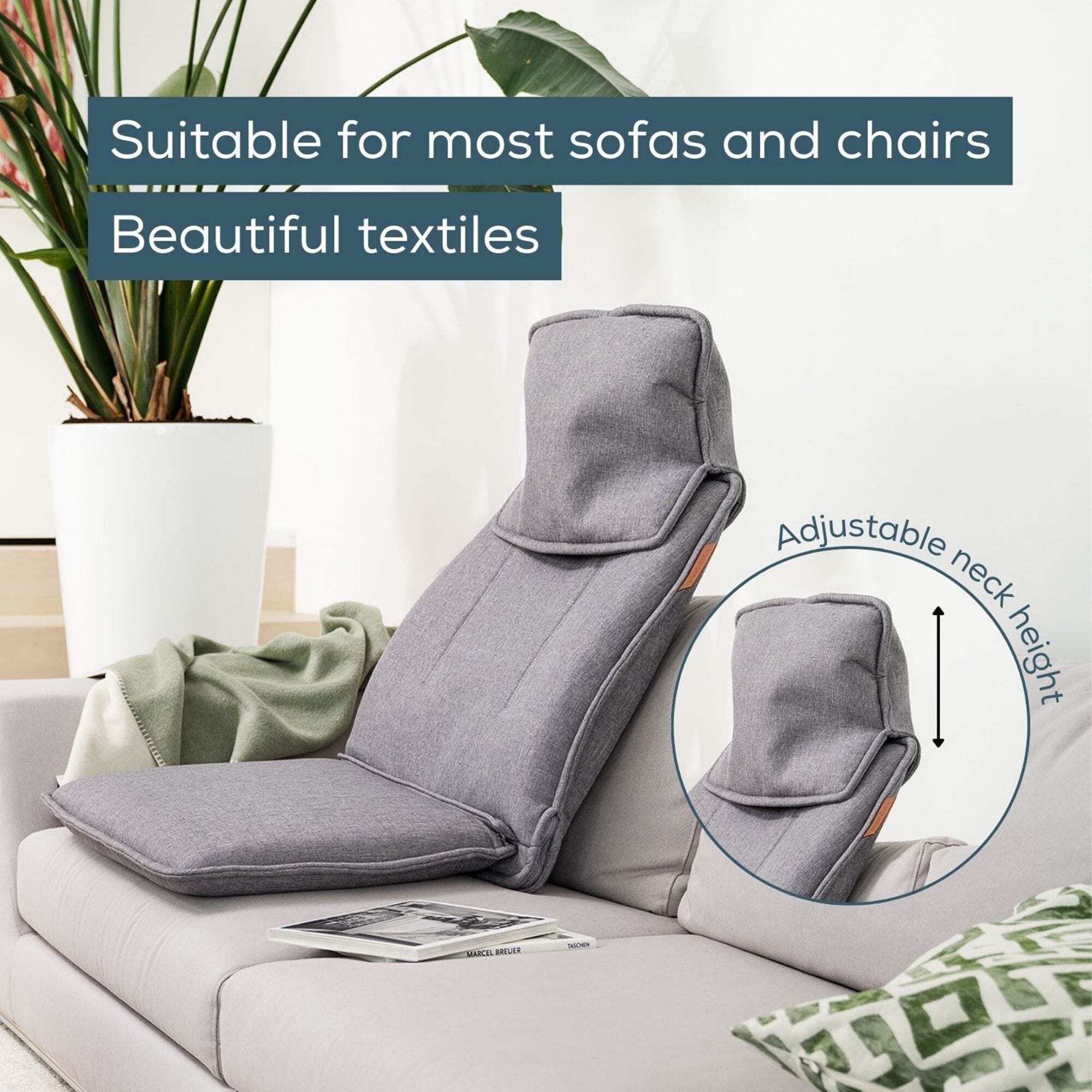 beurer mg330 shiatsu massage seat cover fits most chairs