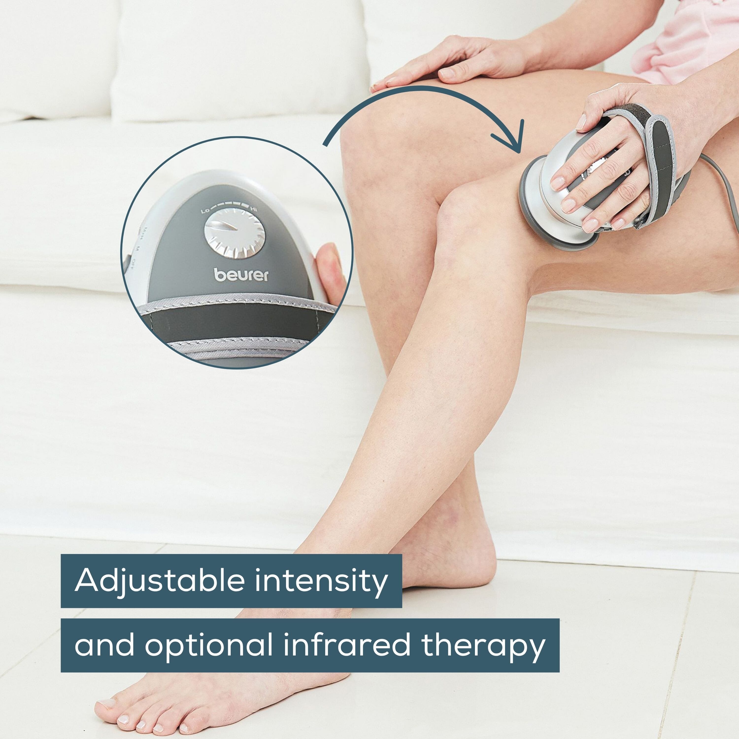 beurer mg70 infrared massager adjustable intensity
