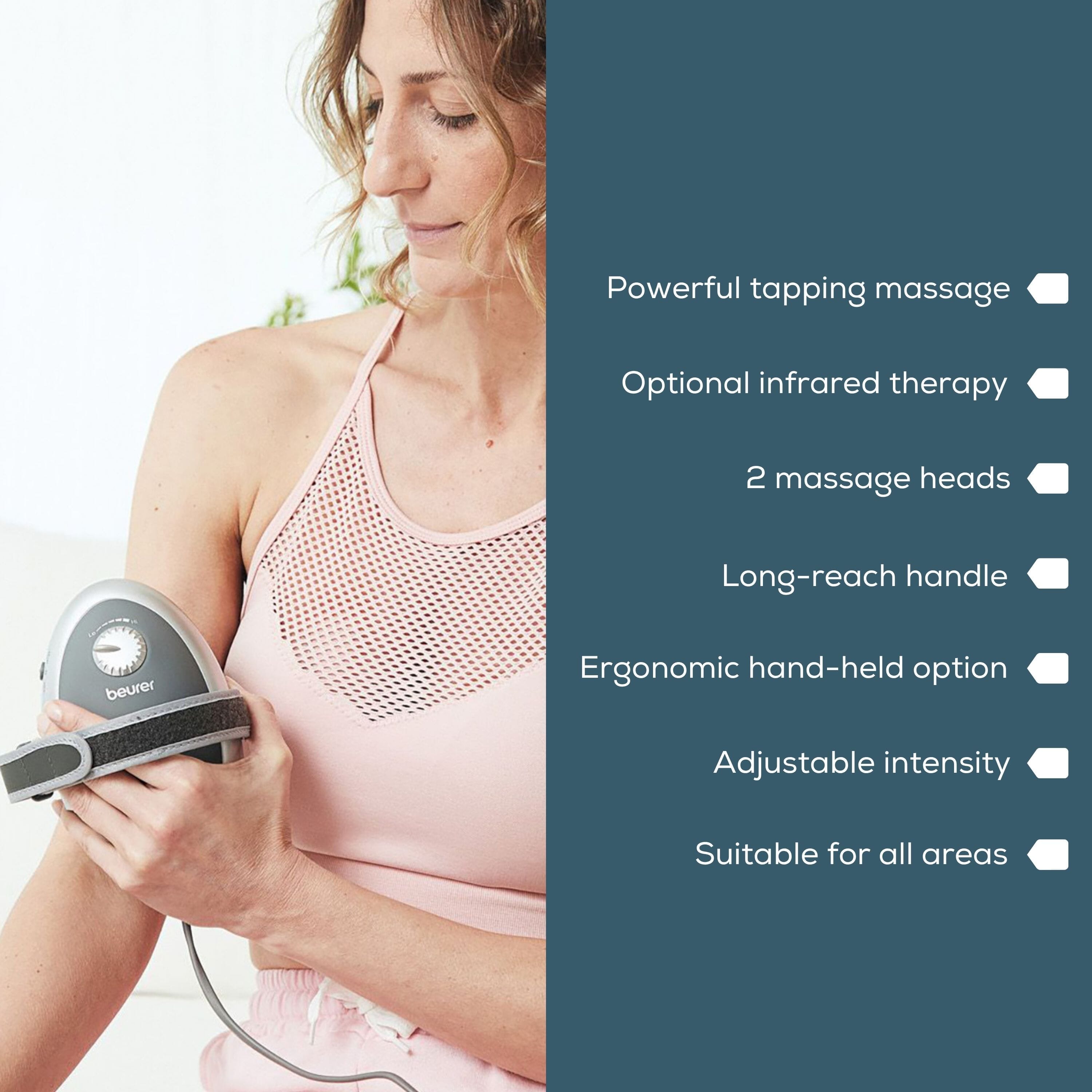 beurer mg70 infrared massager key features