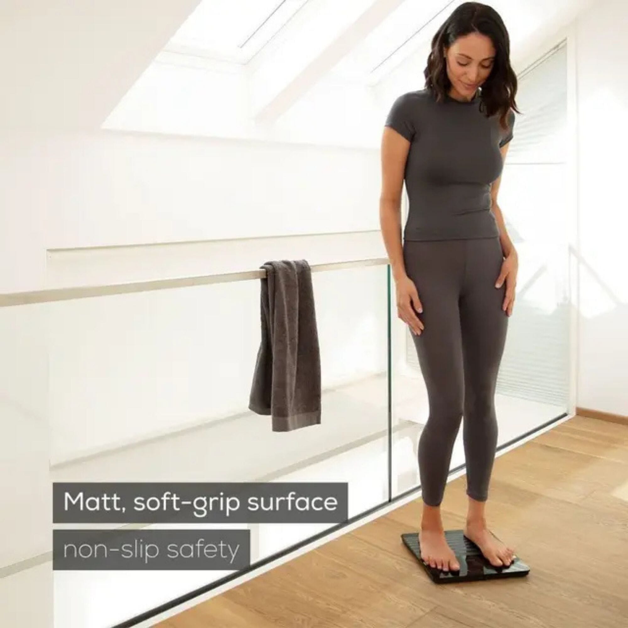 beurer non slip digital bathroom scales soft surface
