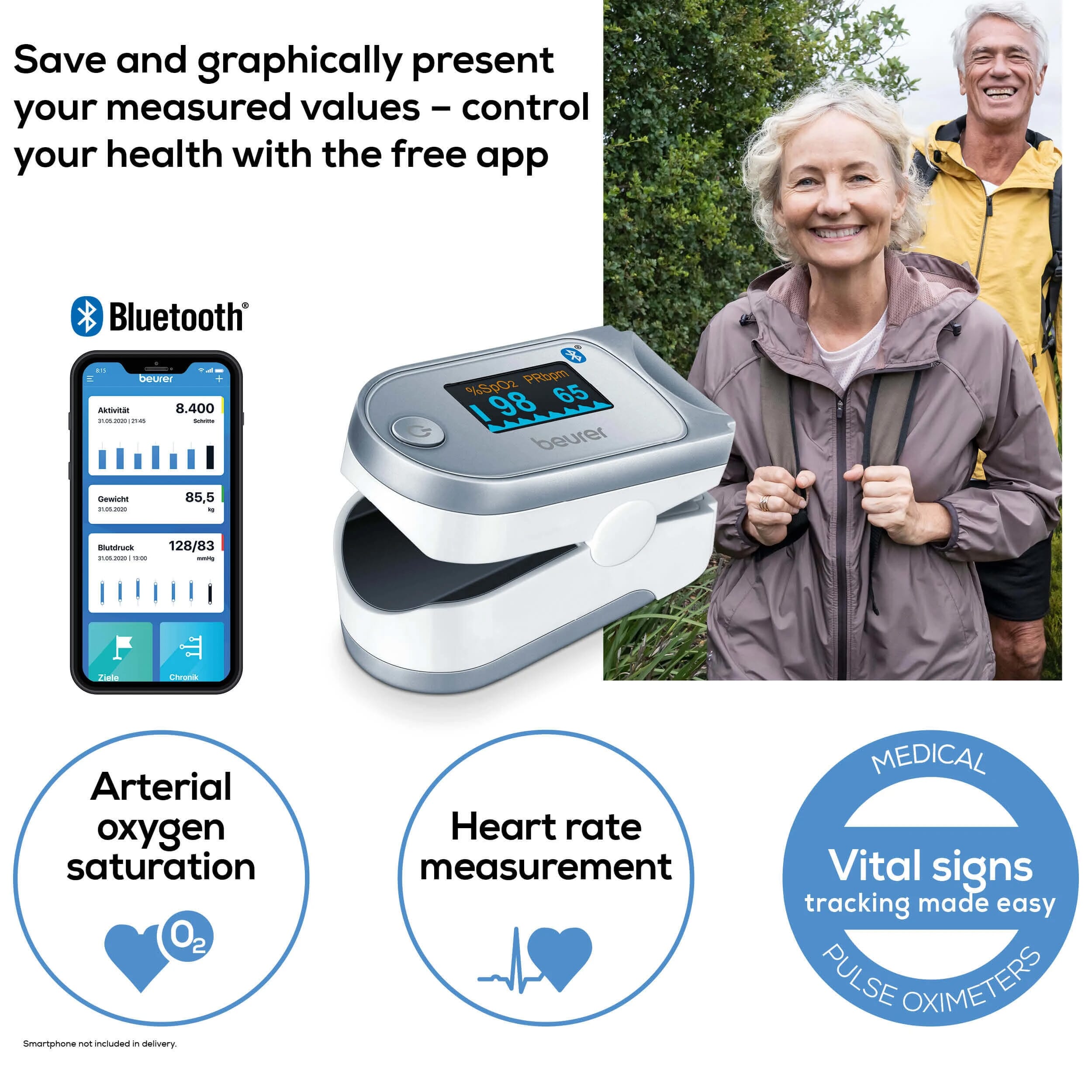 beurer po 60 bluetooth pulse oximeter and app