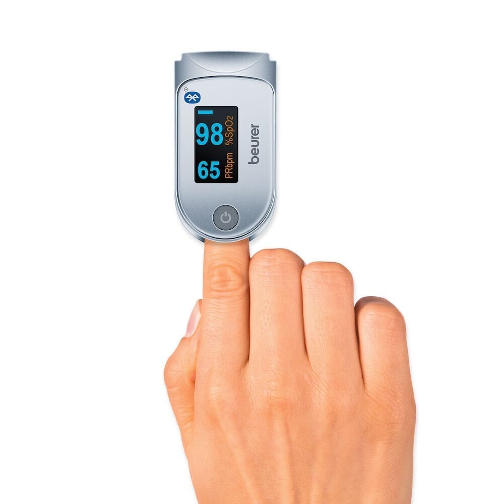 beurer po 60 bluetooth pulse oximeter with finger