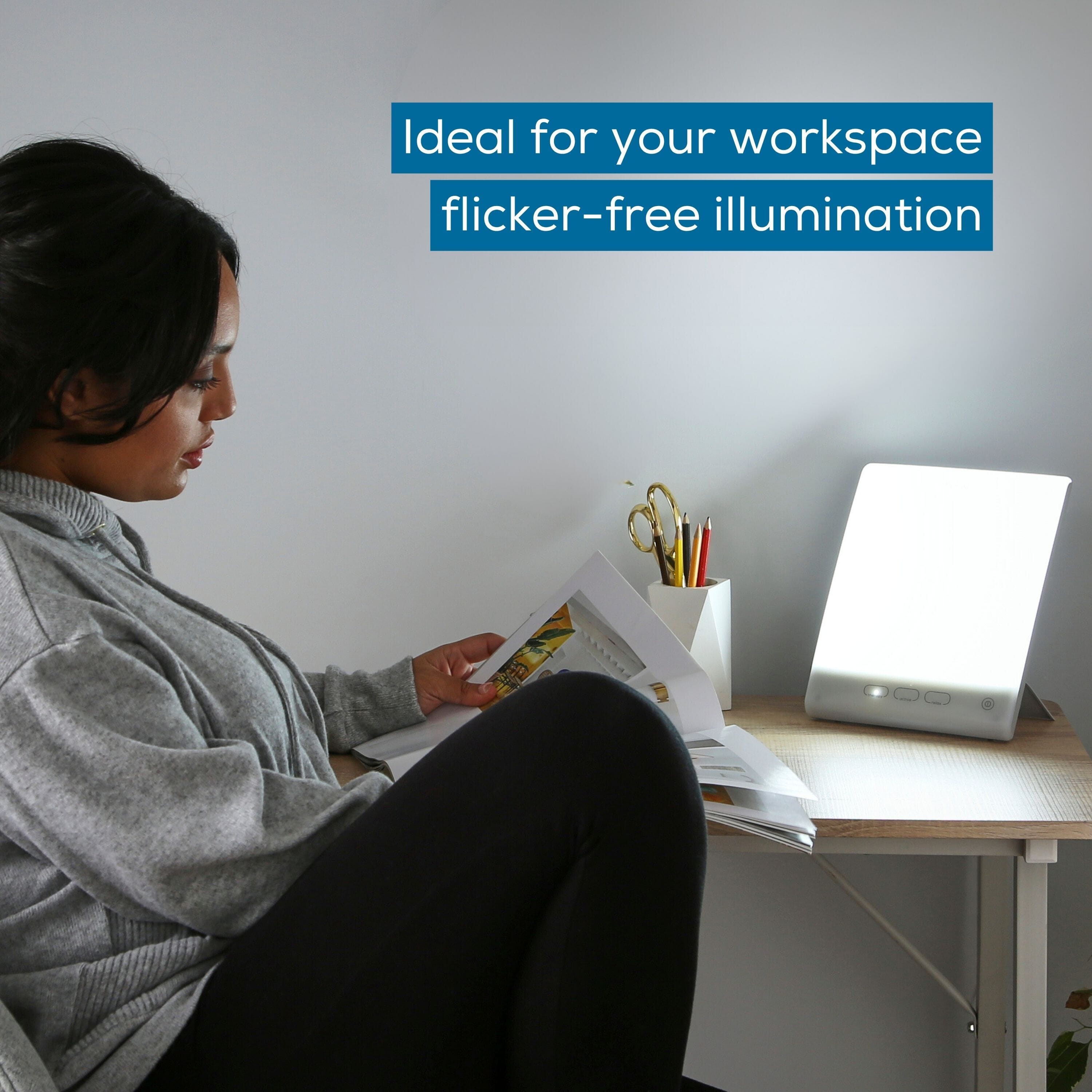 beurer tl45 day light therapy lamp flicker free