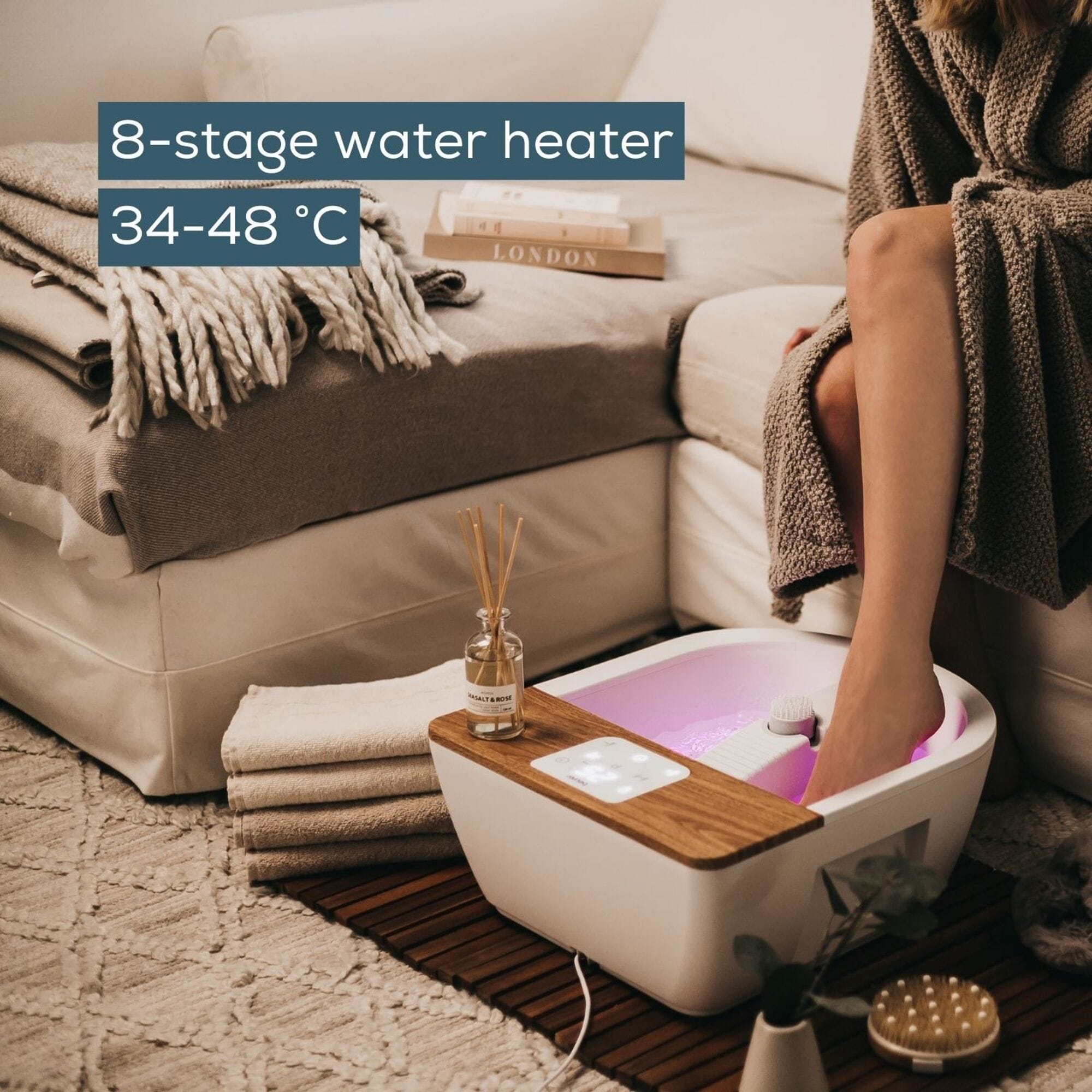 beurer wellness foot spa water heater