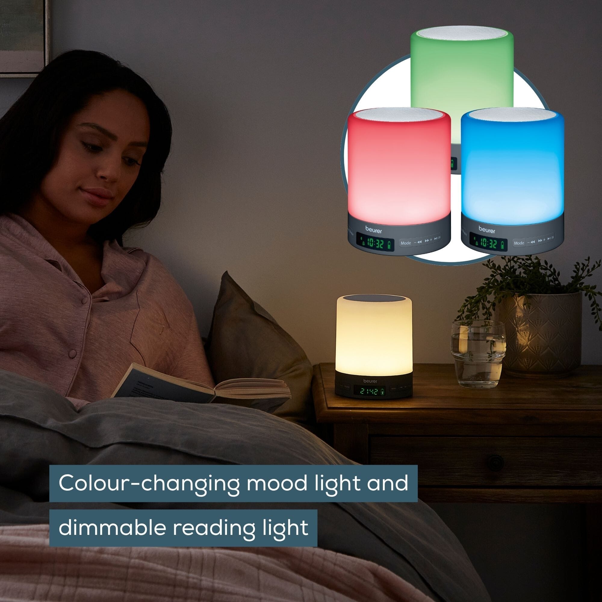 beurer wl50 sunlight alarm clock colour changing