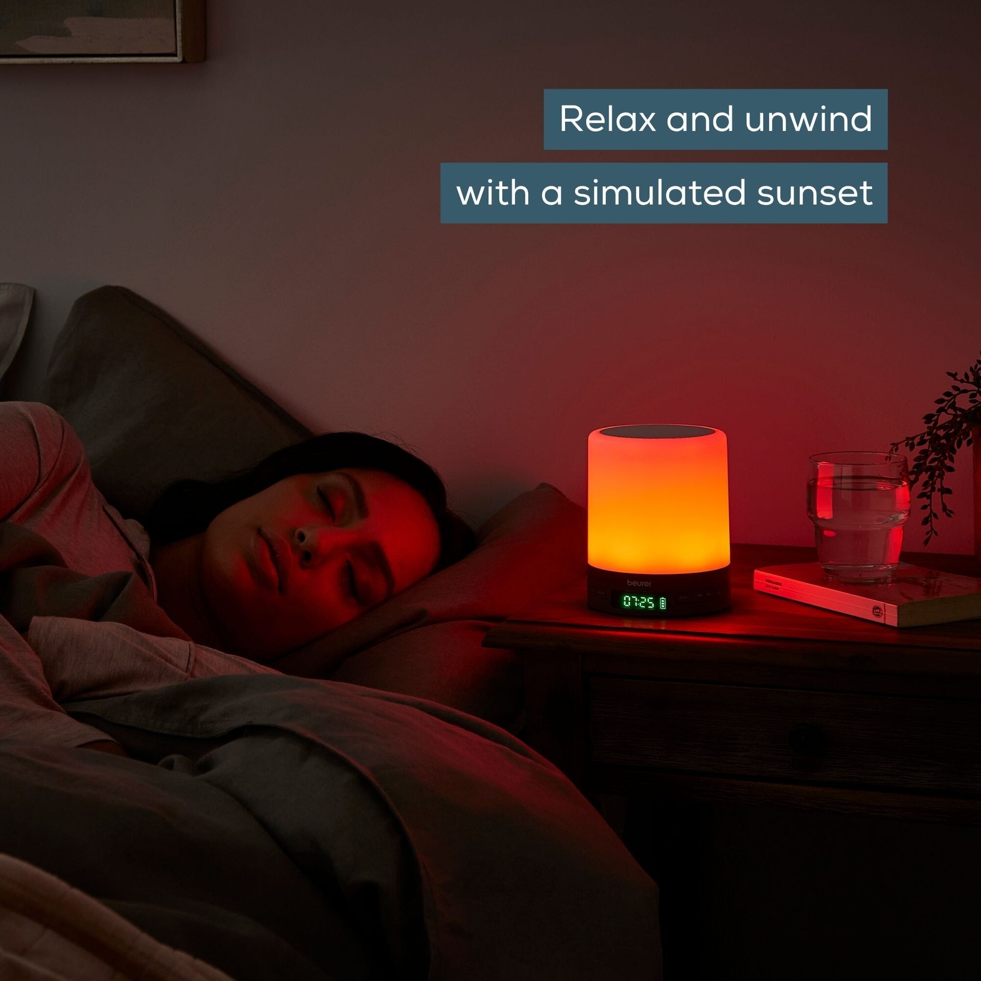 beurer wl50 sunlight alarm clock simulated sunset
