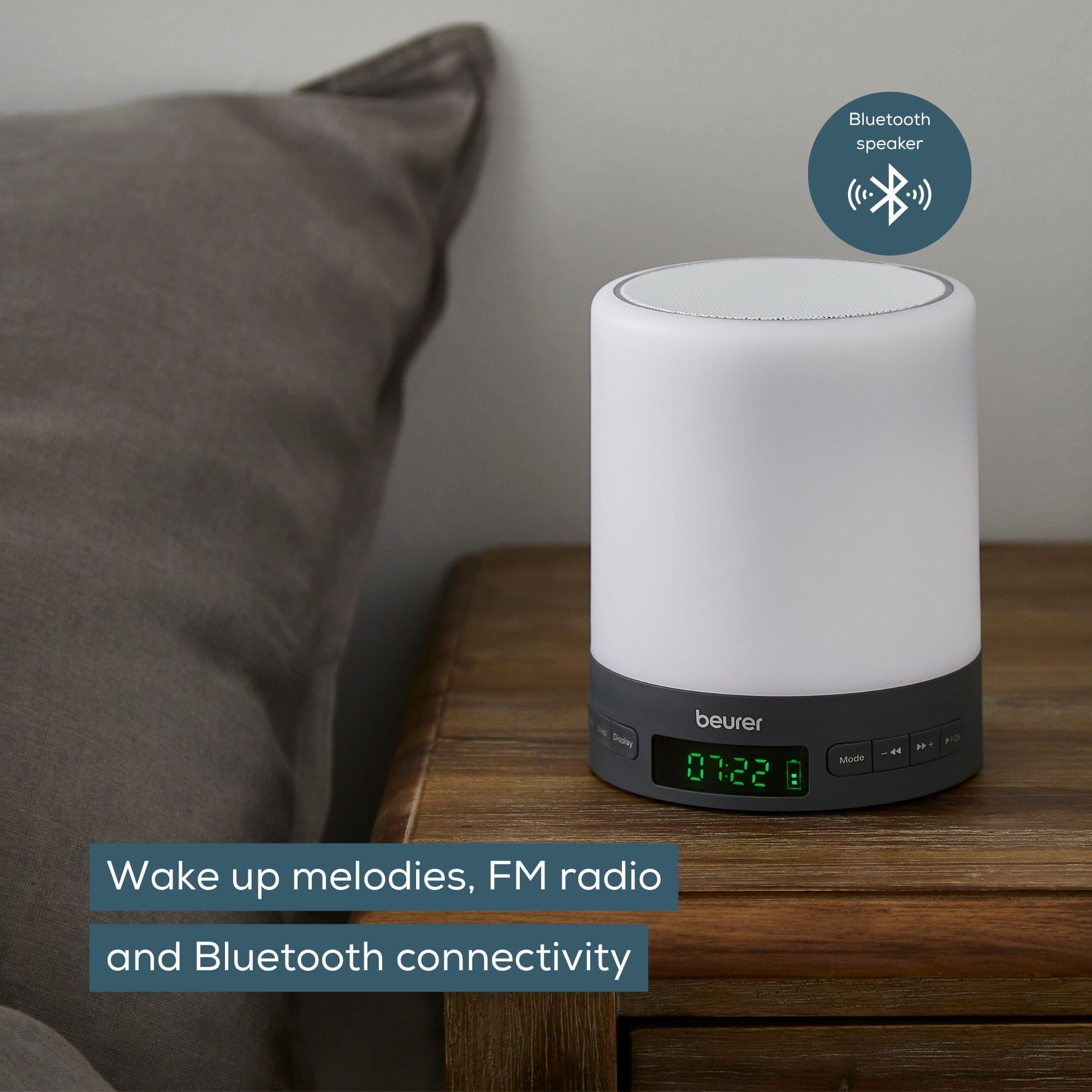 beurer wl50 sunlight alarm clock speaker