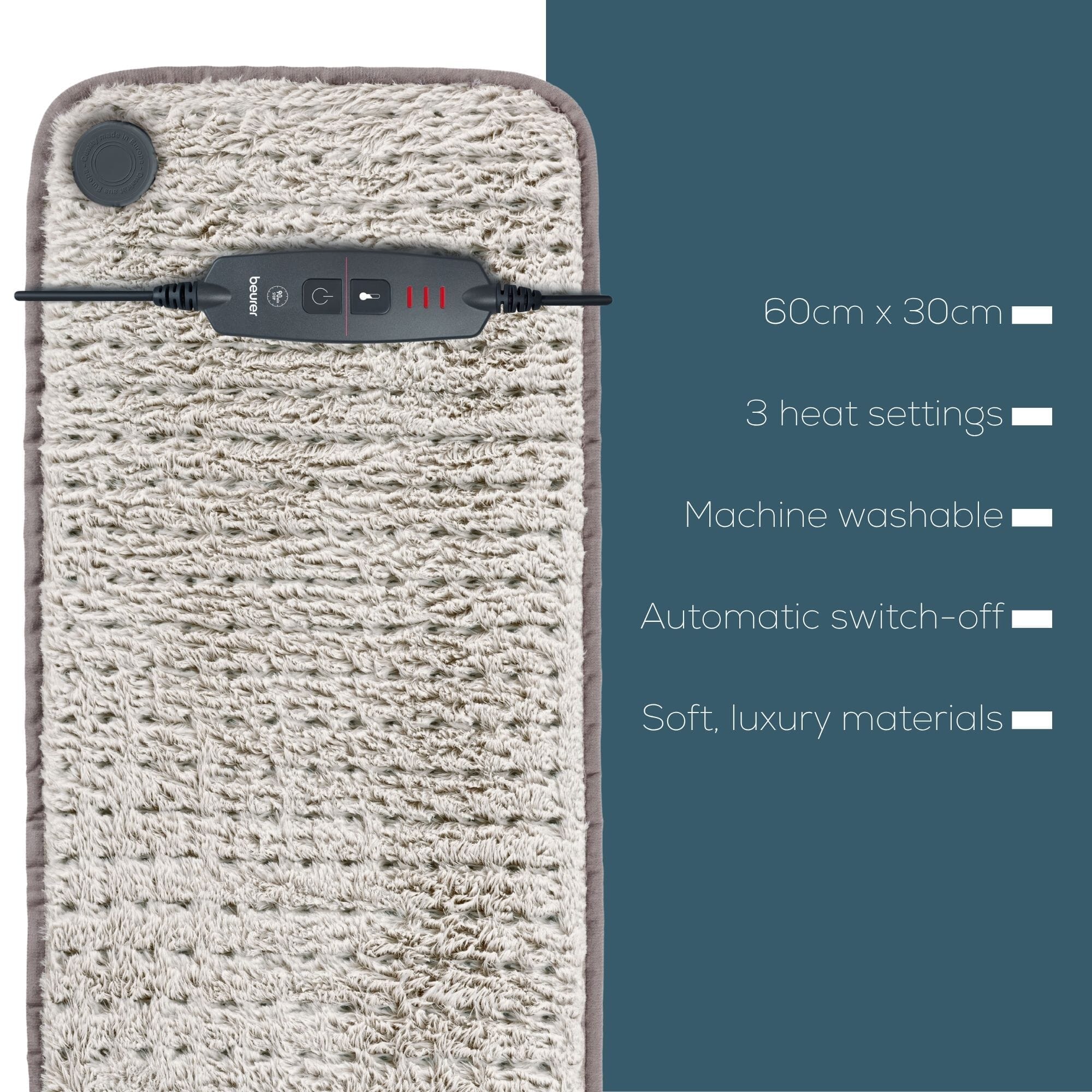 beurer xxl luxury nordic heat pad features
