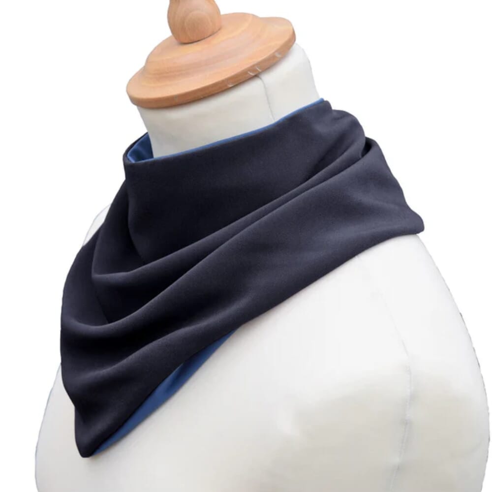 bibetta adult fabric neckerchief bib black side