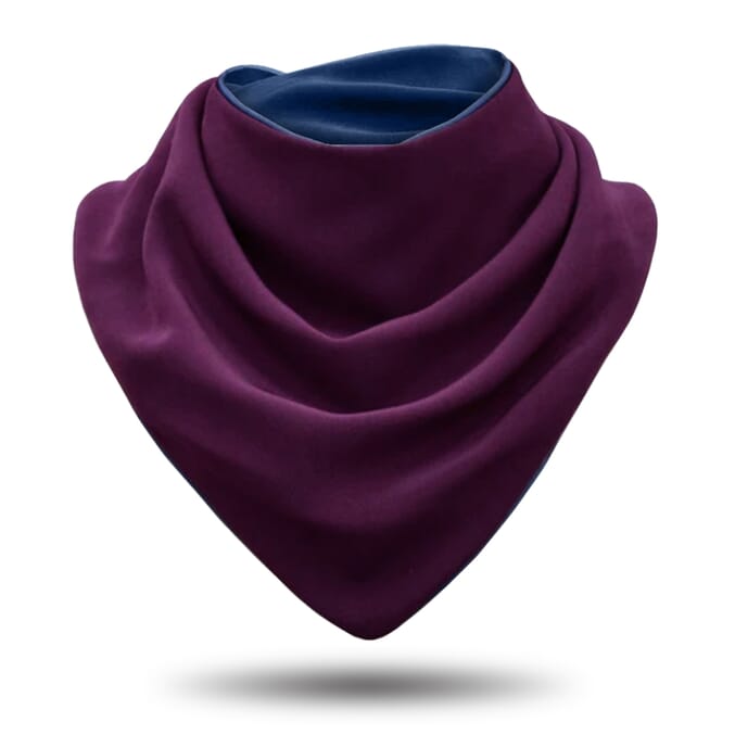 bibetta adult fabric neckerchief bib purple