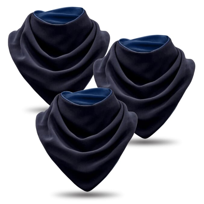 bibetta adult neckerchief bib black pack of 3