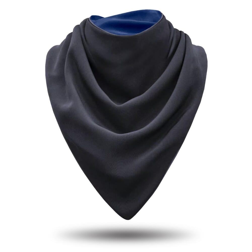 bibetta large adult neckerchief bib black