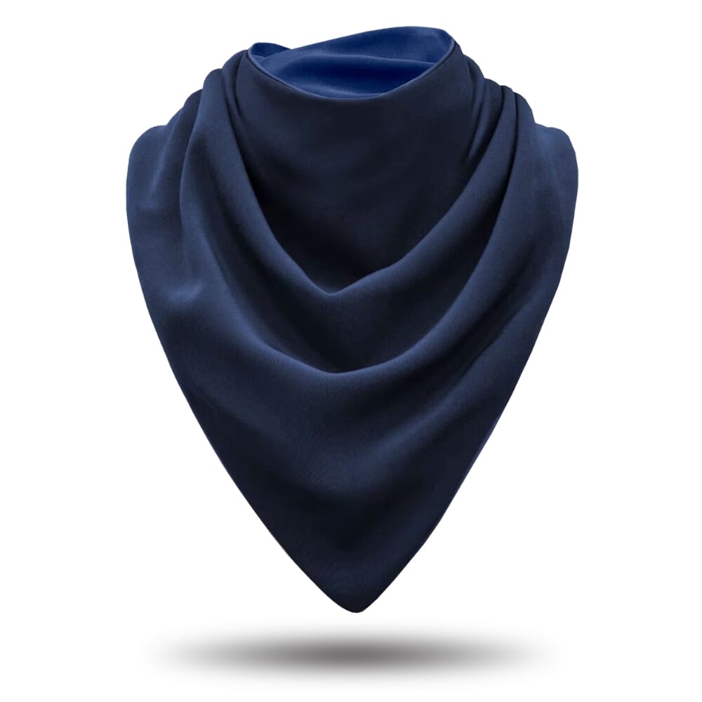 bibetta large adult neckerchief bib navy