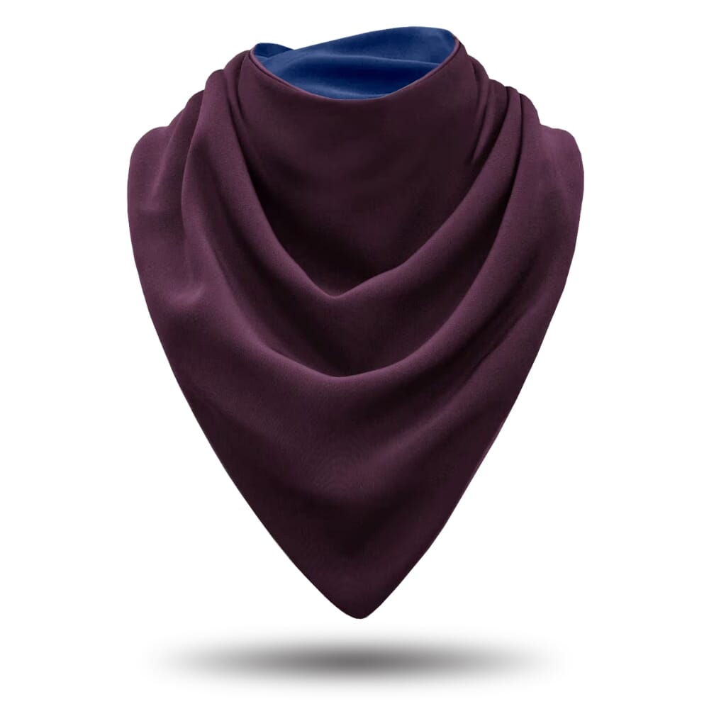 bibetta large adult neckerchief bib purple