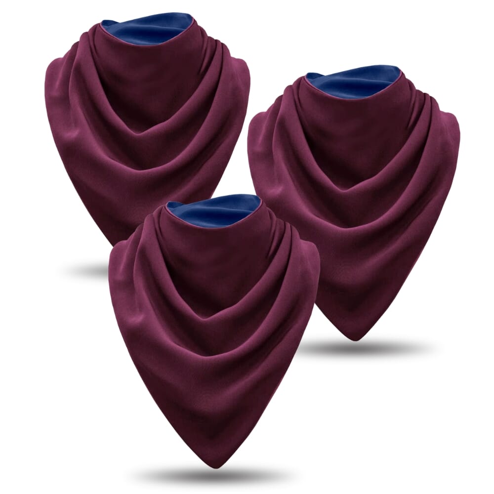 bibetta large adult neckerchief bib red pack of 3