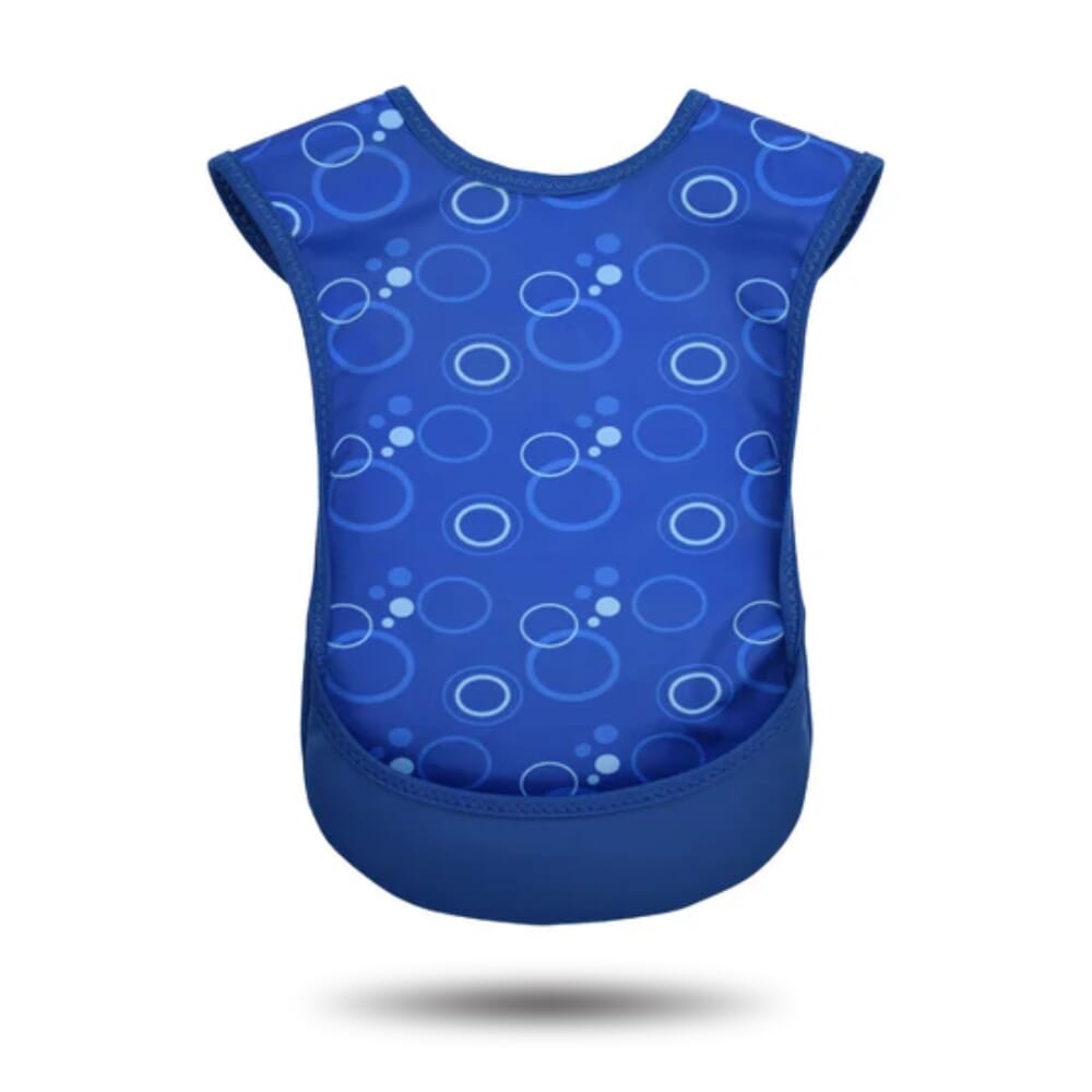 bibetta pro80 waterproof tabard bib blue bubbles junior