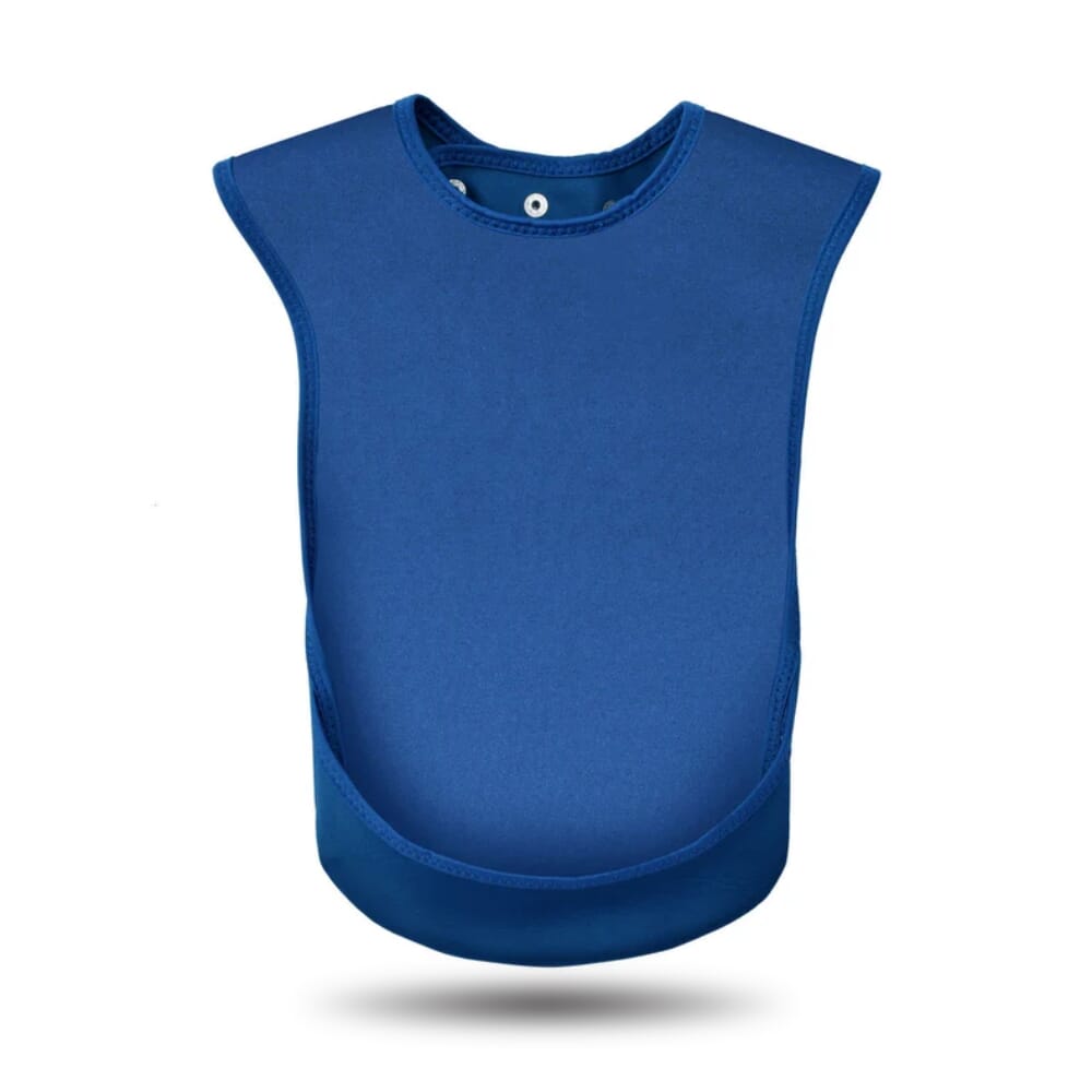 bibetta pro80 waterproof tabard bib blue junior
