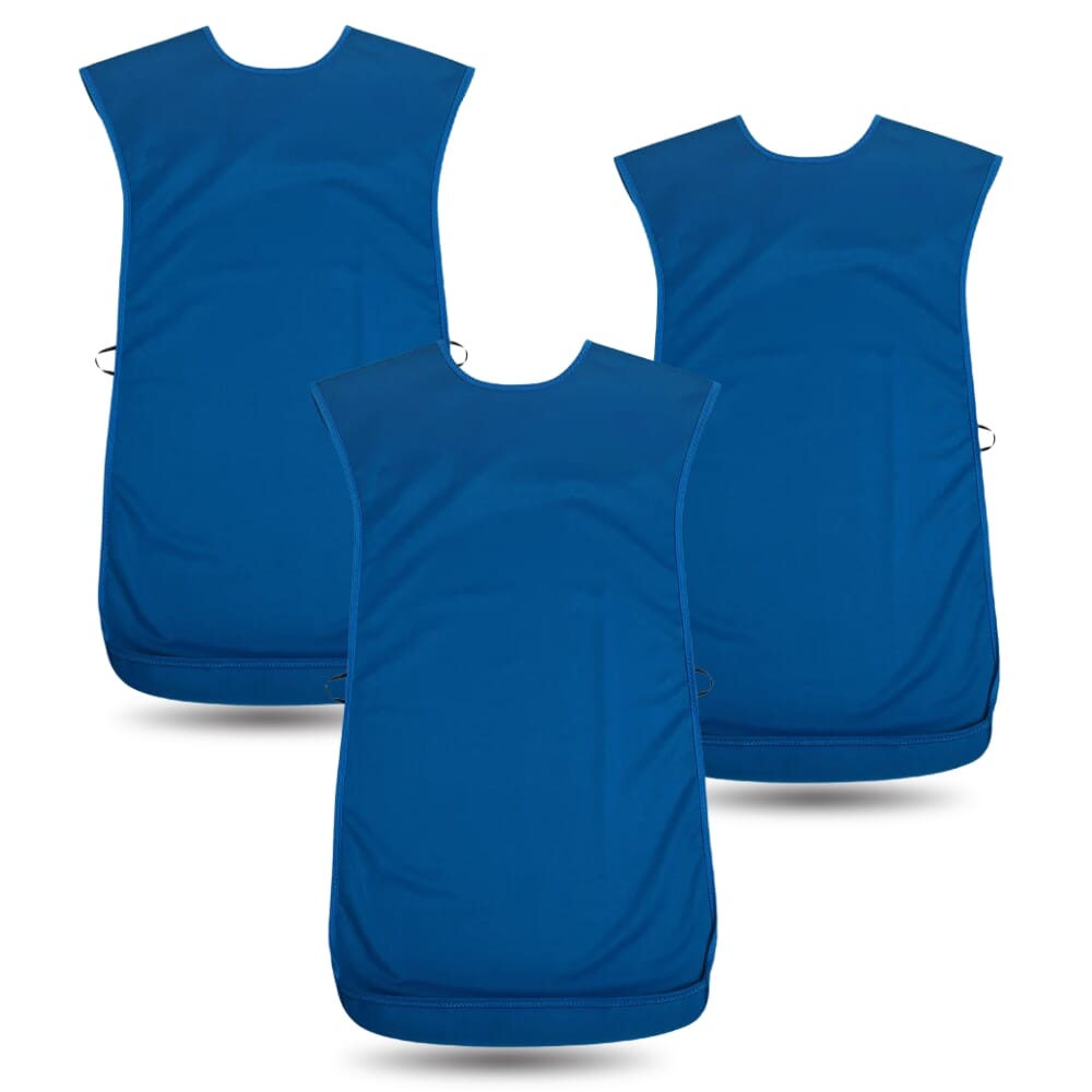 bibetta pro80 waterproof tabard bib blue large pack of 3