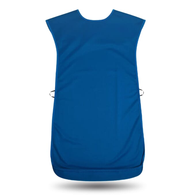 bibetta pro80 waterproof tabard bib blue large
