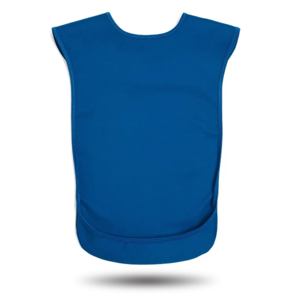 bibetta pro80 waterproof tabard bib blue medium