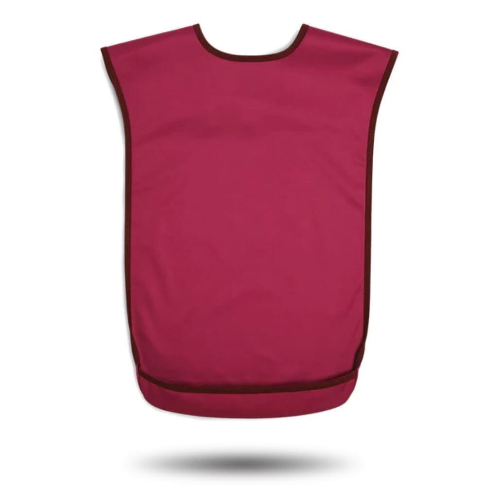 bibetta pro80 waterproof tabard bib burgundy medium