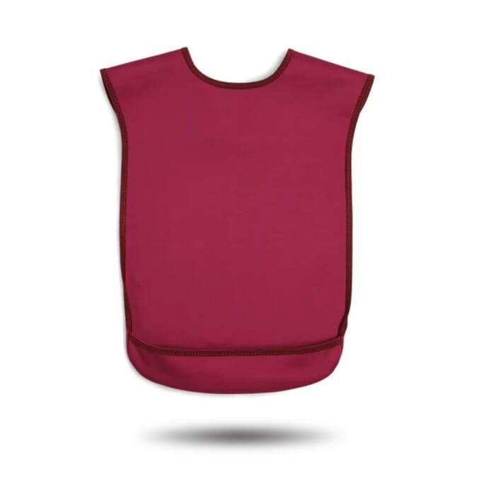 bibetta pro80 waterproof tabard bib burgundy small